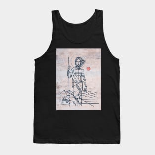 Hand drawn illustration of saint john the baptist Tank Top